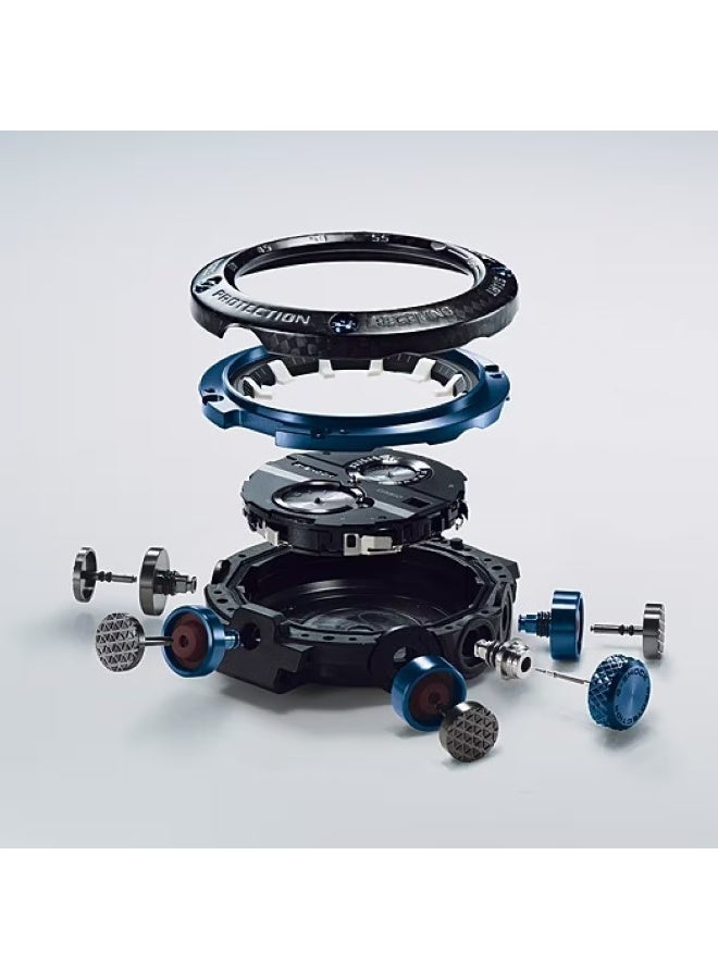 جي شوك Gravitymaster Solar Analog Men’s Watch GWR‑B1000‑1A1, 46.4 mm Black Dial, Carbon Core Guard Resin Band, 200 m WR - Image 2